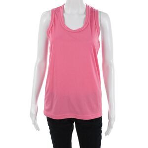 Comme Des Garcons Womens Pink Basic Tank Sleeveless Round Neck Size S